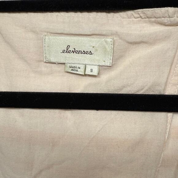 Elevenses by Anthropology Linen Blend Romper, Size S - Picture 3 of 5